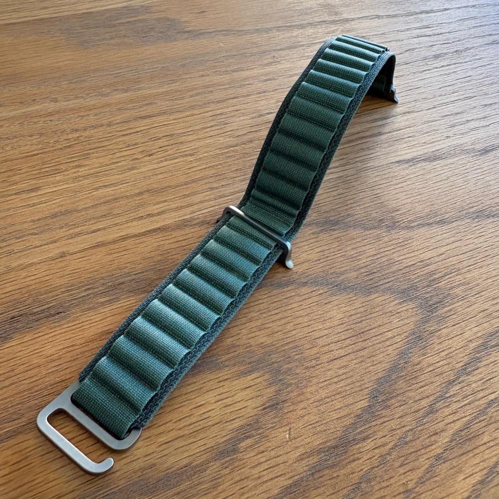 Apple Watch 49mm Alpine Loop (Wristband) - Medium - TITANIUM (NOT Black)